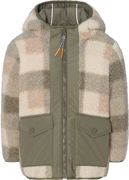 Veste Noppies Loja - Réversible - Motif à carreaux vert Medium - Taille 104