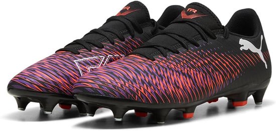 PUMA Future 8 Play MXSG - Pointure 41 - Chaussures de football - Noir Puma / White Puma / Rouge éclatant - Crampons en fer