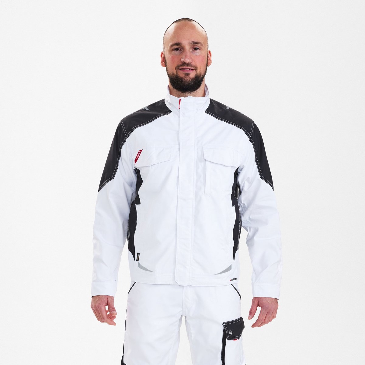 Engel Galaxy werkjack 1810-254 - White / Anthracite Grey - 4XL
