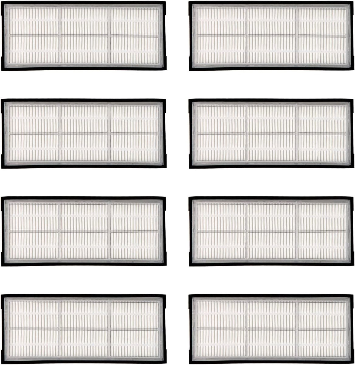 (8 Stuks) HEPA Filter gescht voor Roborock S7 S7+ S7 MaxV S7 MaxV Plus S7 MaxV Ultra S8 Pro Ultra S8 S8+, Robot Stofzuiger Filter Accessoire Kit, Vervangende Onderdelen 8 Filters