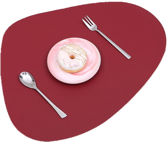 Sets de table - Hydrofuges - Antidérapants - Set de table - Rouge