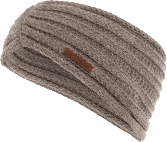Bandeau tricoté pour femme Nica de Knit Factory - Bandeau pour cheveux - Cache-oreilles pour femme - Cache-tête pour femme - Bandeau d'hiver - Bordeaux - Marron - Taille unique