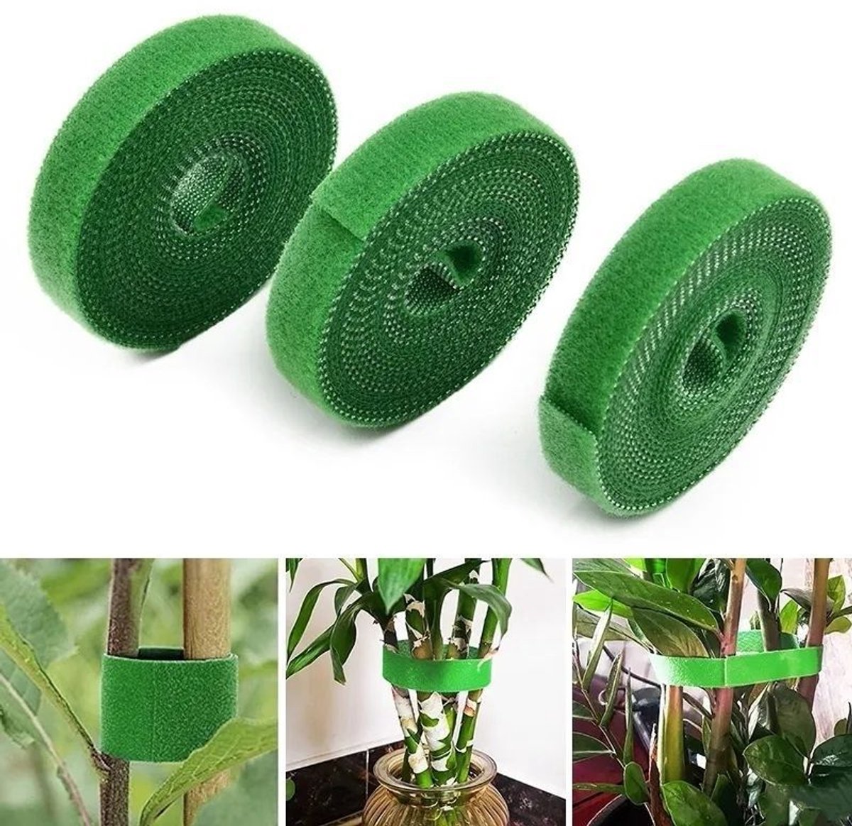 Groene klittenband voor veelzijdig gebruik 10 mm