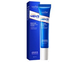 SADOER MEN'S Skin Care | Oogcrème | Rimpel creme | Anti Aging | Tegen Wallen & Donkere kringen -Eye Cream- Oogcrème voor mannen| Verhelderende Oogcrème, Oogcontour | Maskeren & Verwijderd Zwarte wallen onder de ogen | Hydraterend & Versterkt de huid