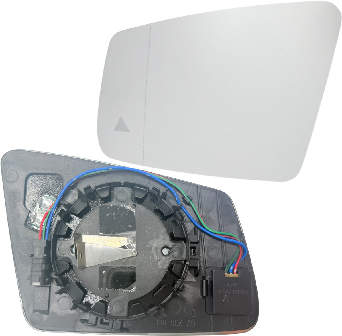 BILMAX Spiegelglas voor Mercedes-Benz W176 W204 W212 W246 verwarmd met dodehoek links