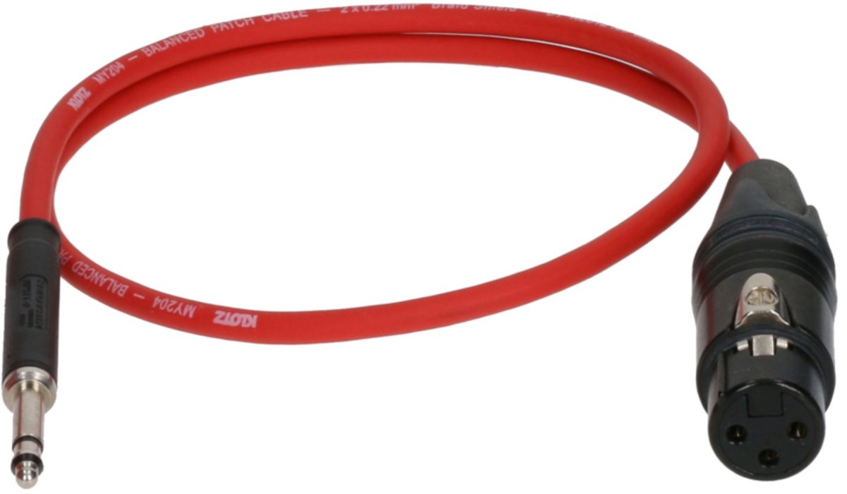 Klotz M4TF3-0100 Patchkabel TT Bantam - XLR 3p vrouwelijk 1m