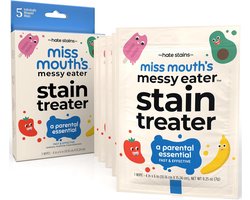 Miss Mouth’s Messy Eater – Stain Treater Doekjes – Vlekverwijderaar voor Kinderen – 5 Wipes – Mild & Veilig voor Delicate Stoffen