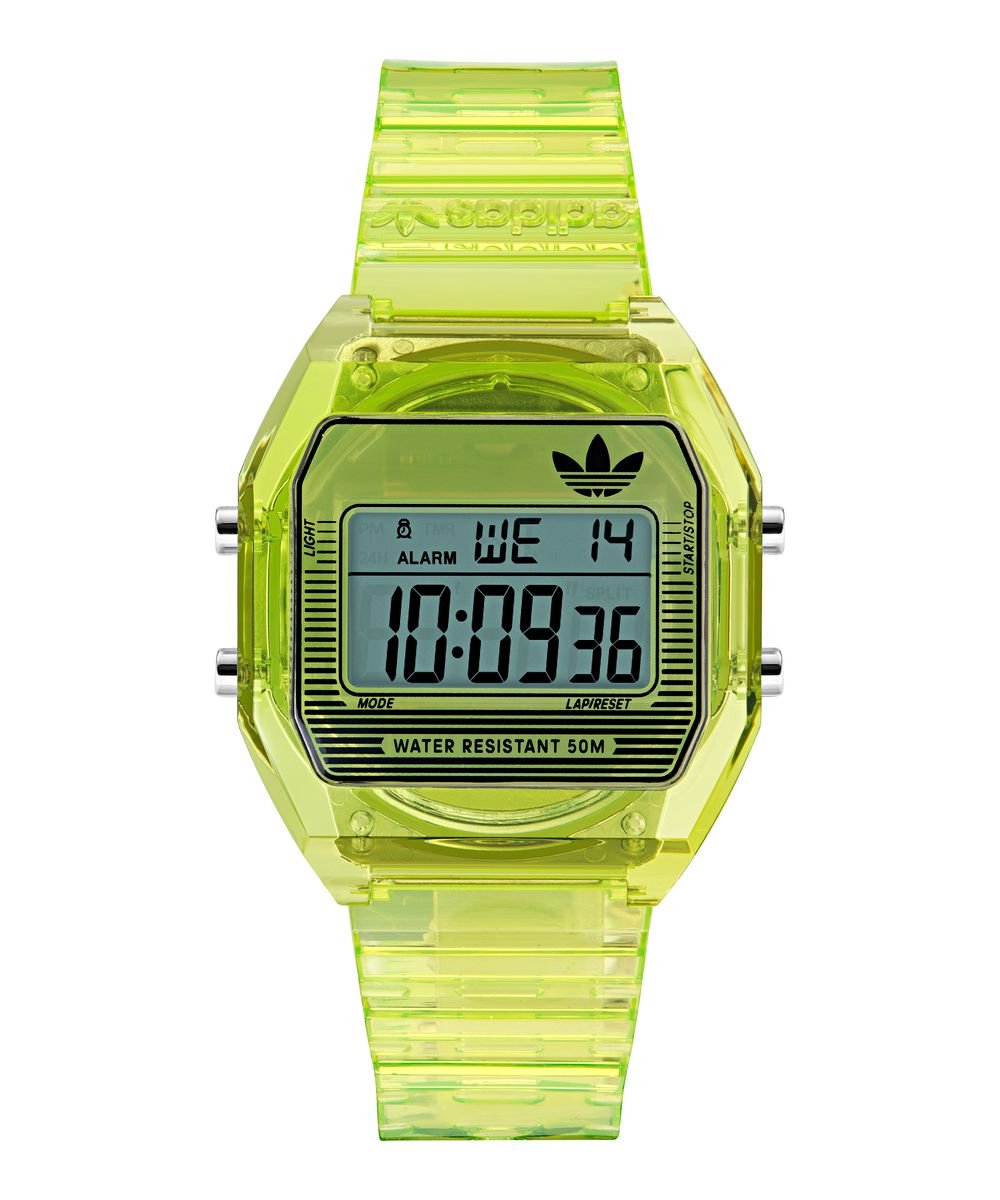 Adidas Originals Digital Two Crystal AOST25538 Horloge - Resin - Groen - Ø 36 mm