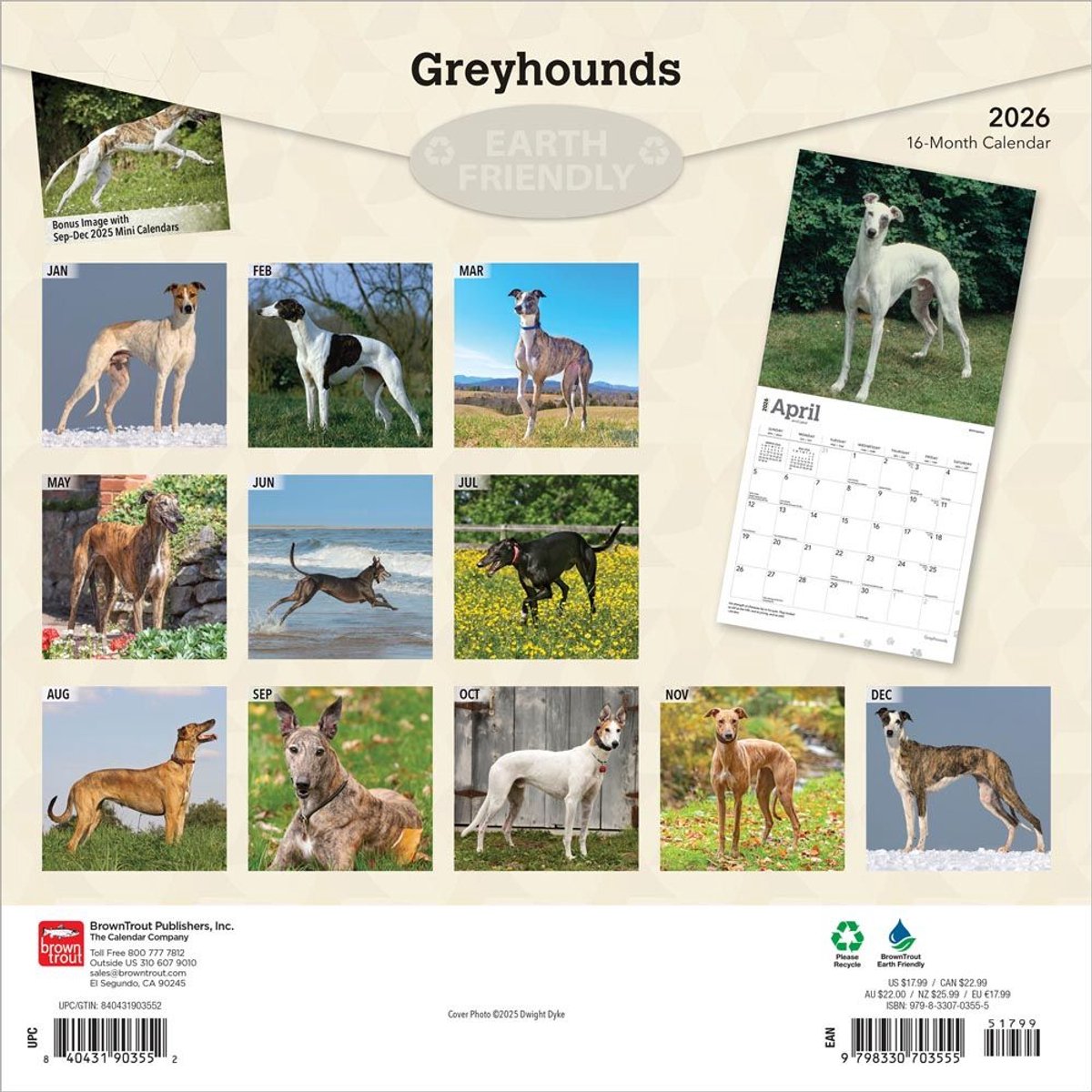 Greyhound Kalender 2026