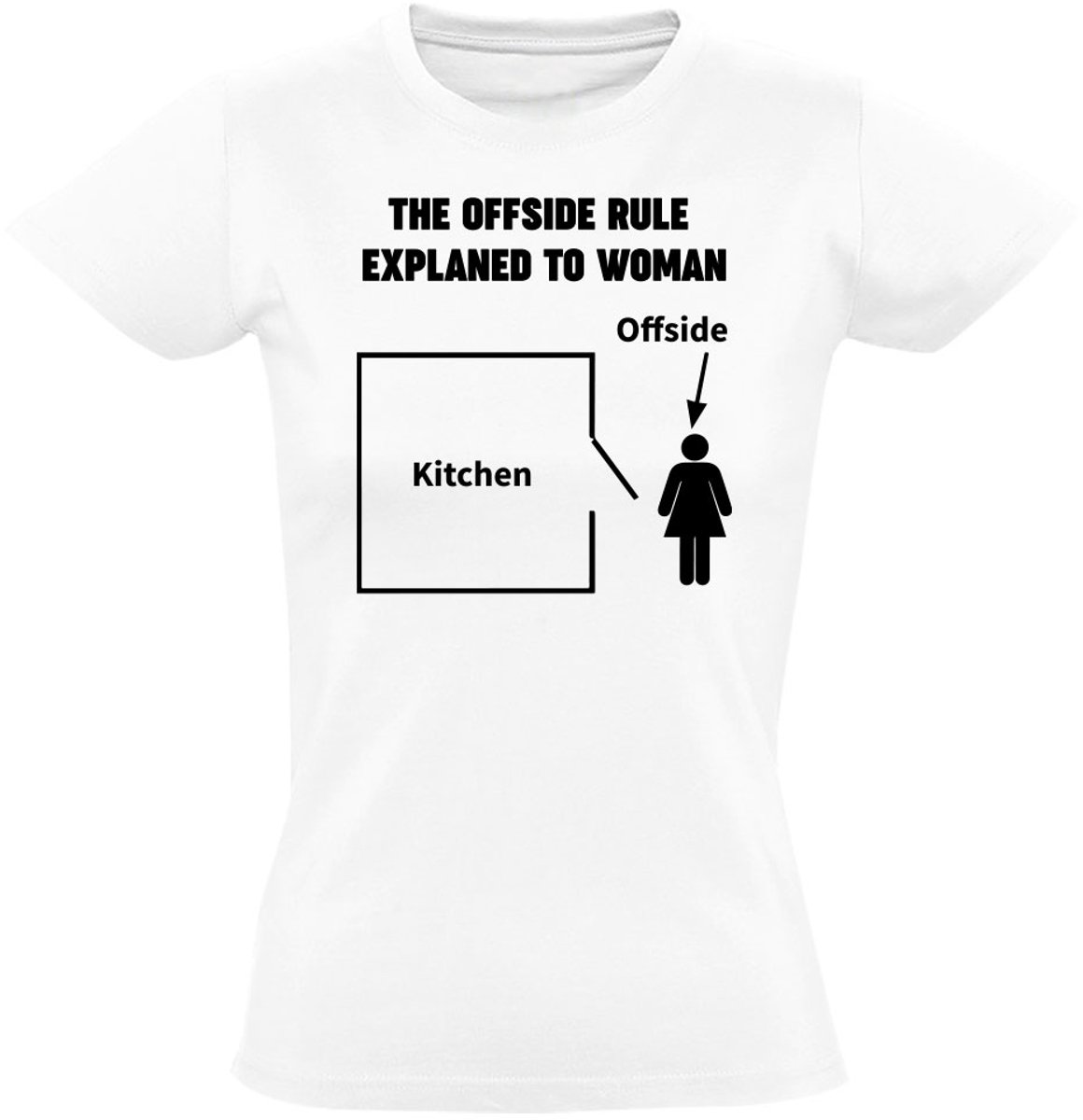The Offside Rule Dames T-shirt - voetbal - buitenspel - sport - grappig - shirt