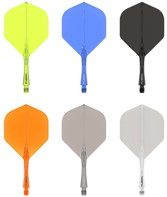 Winmau Fusion Smokey Grey NO2 - Dart Flights van Merkloos — afbeelding 4