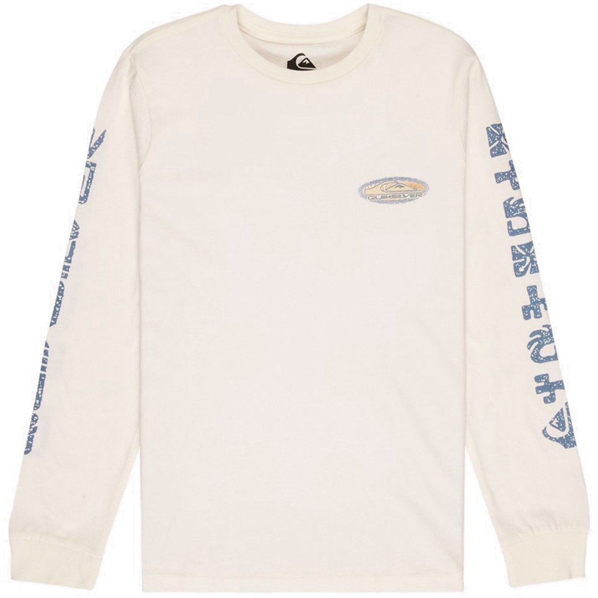 Quiksilver Evo Border Lines T-shirt Met Lange Mouwen 8 Years Jongens Wit