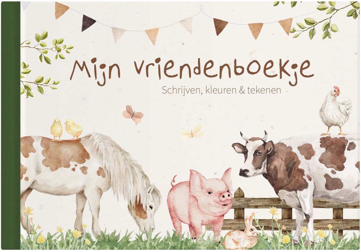 Writemoments Vriendenboekje boerderijdieren - Kleuren, tekenen & invullen