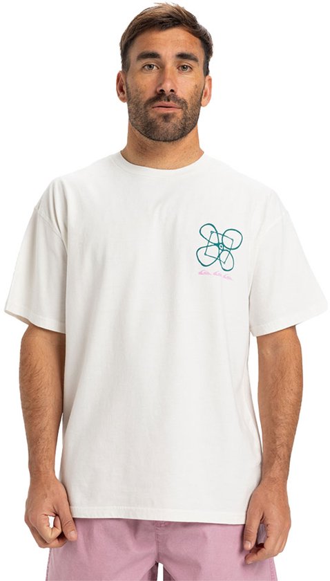 Quiksilver Hw Outside Inside T-shirt Met Korte Mouwen Wit S Man