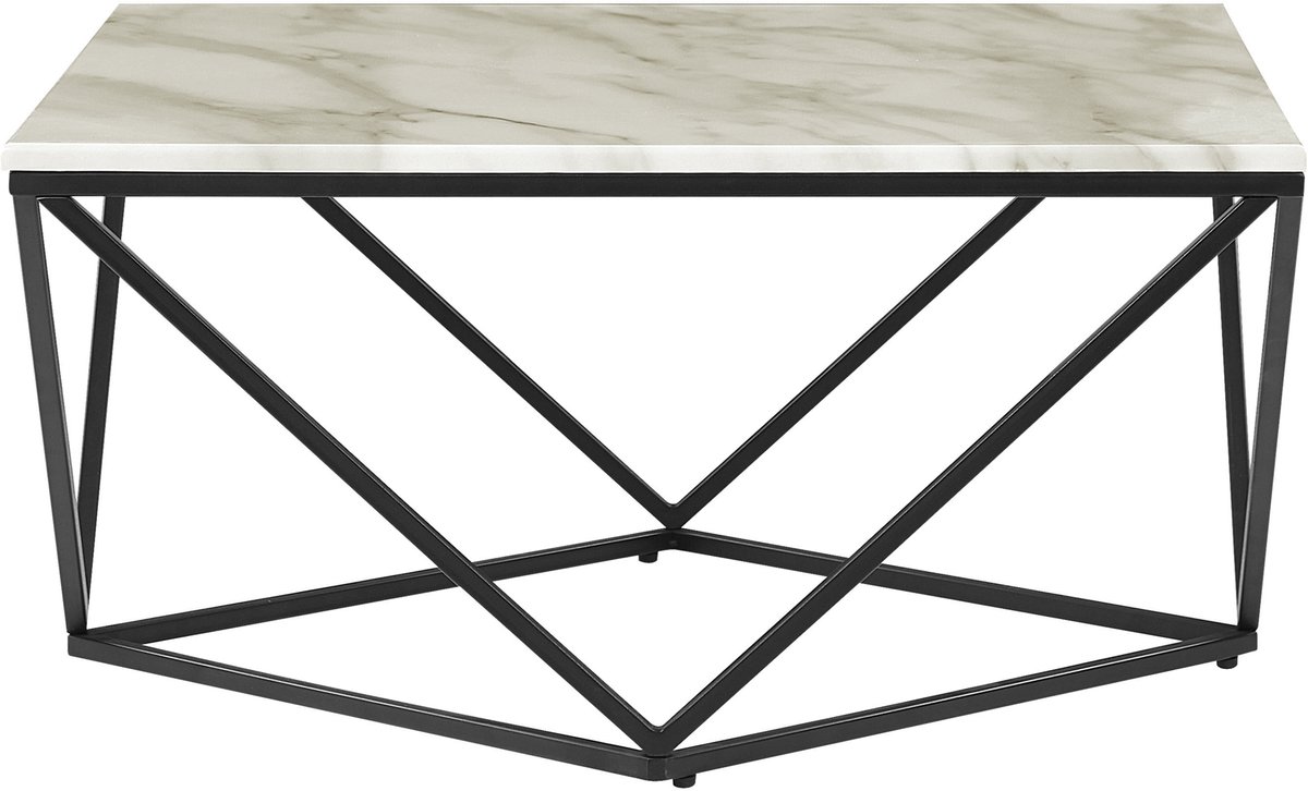 MALIBU - Salontafel - Beige/Zwart - MDF