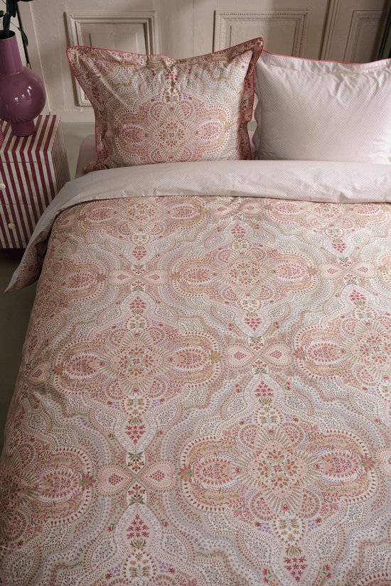 Pip Studio Moon Flower dekbedovertrek - Lits-Jumeaux XL - 260 x 200/220 cm - Licht roze van Merkloos — afbeelding 5