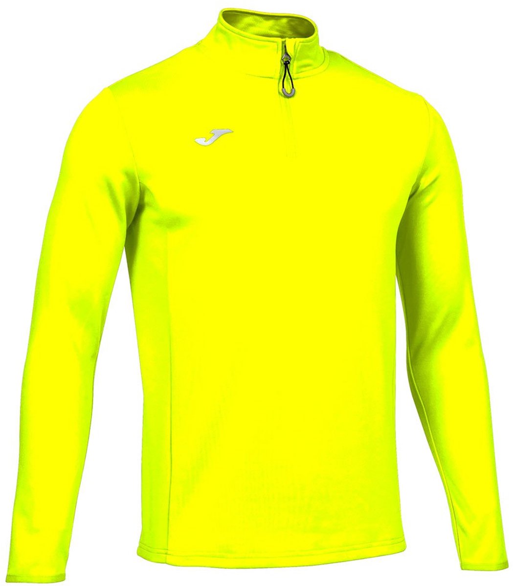 Joma Running Night Fleece Met Halve Rits Man Geel