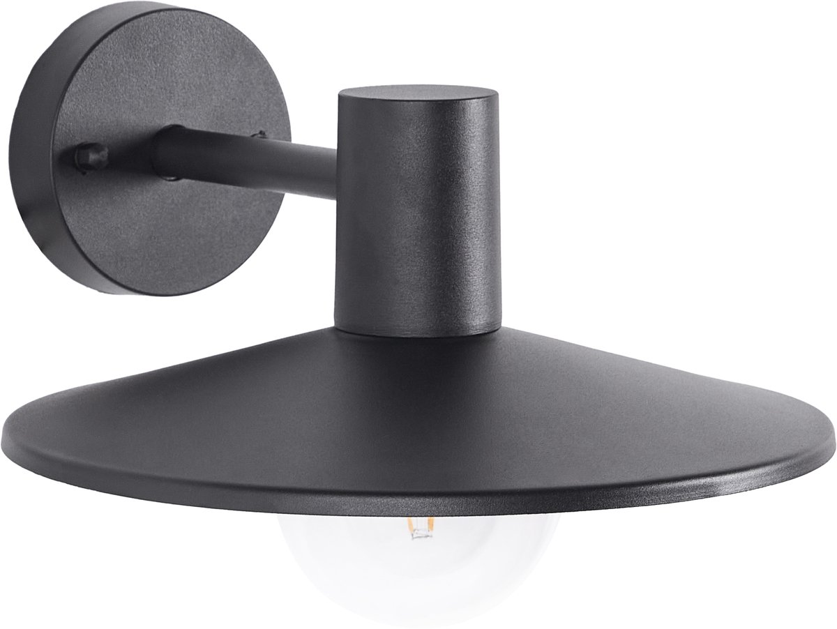 BARALIA - Tuin wandlamp - Matzwart - Metaal
