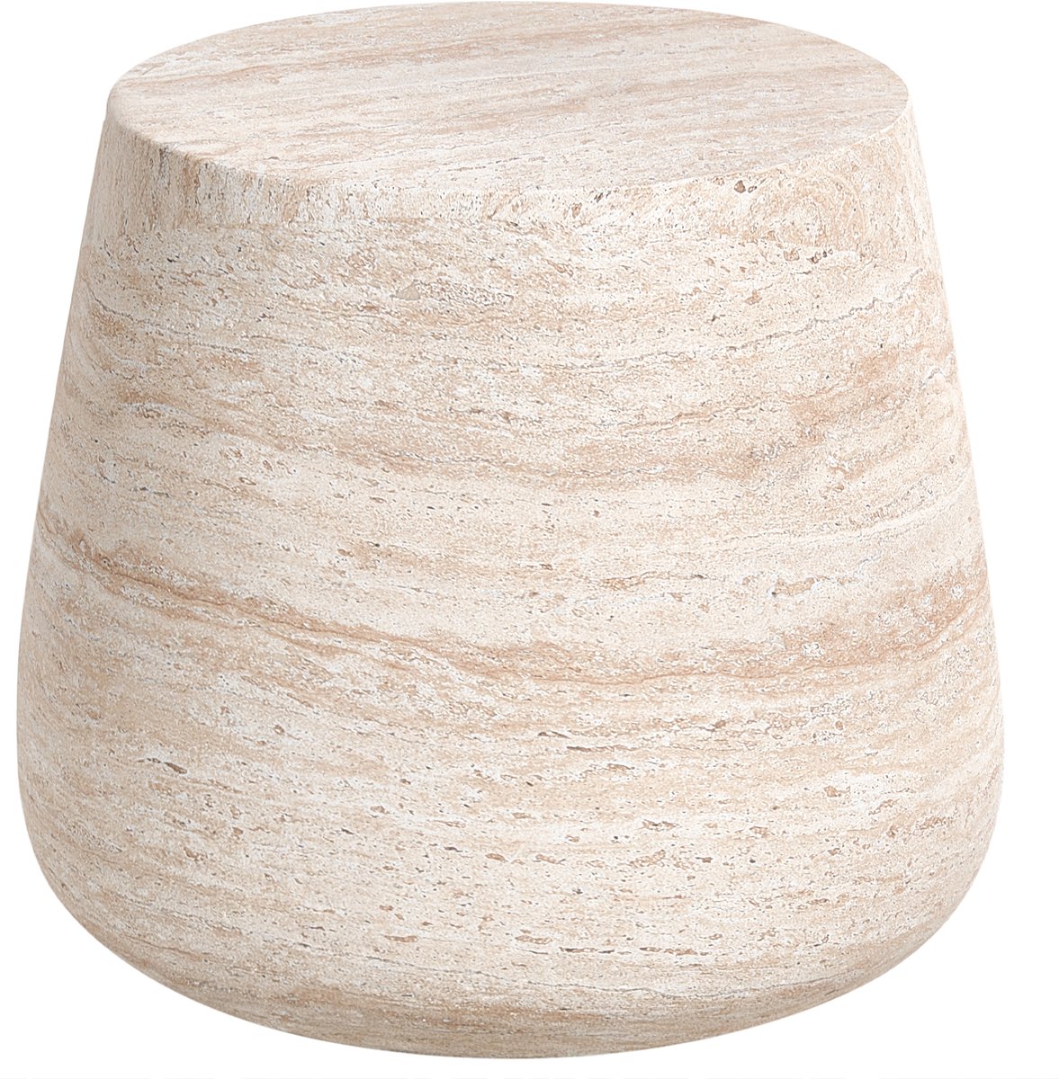BIENTINO - Bijzettafel - Beige - Lichtbeton (MgO)