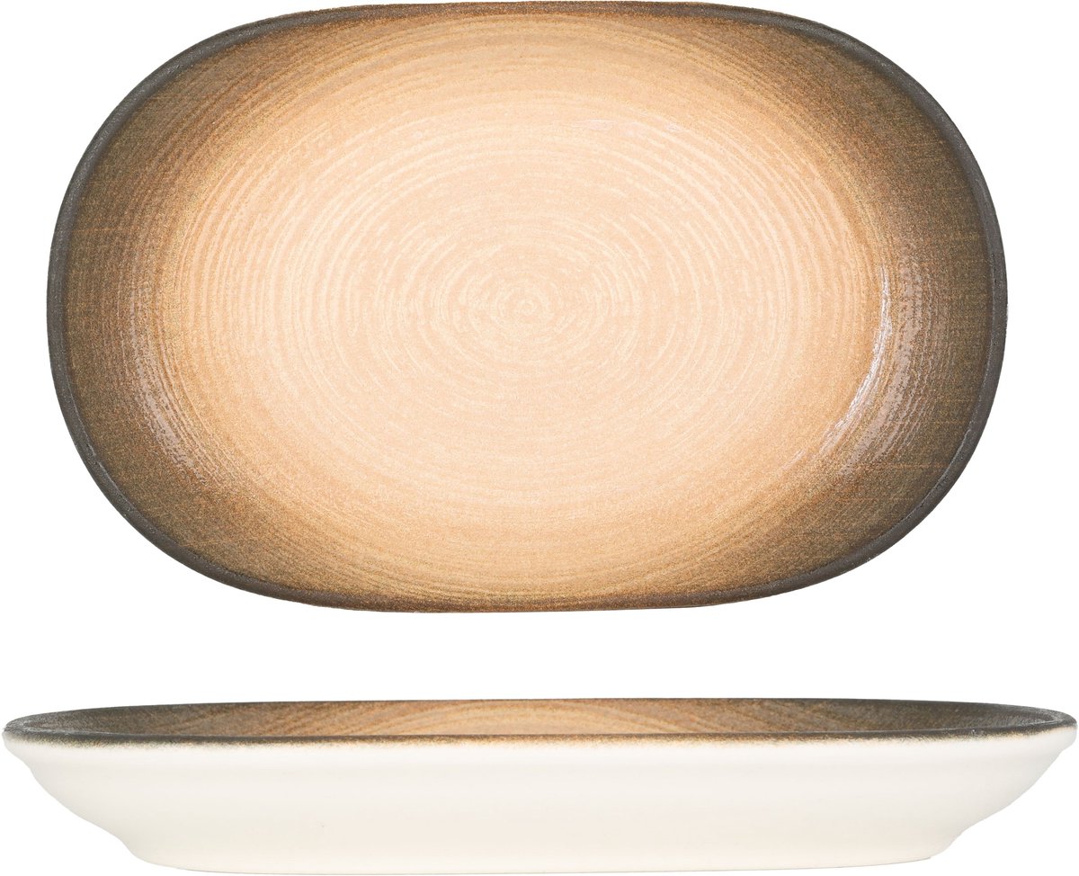 ID Fine Serveerschaal - Canyon - Porselein - 28 cm - set van 2