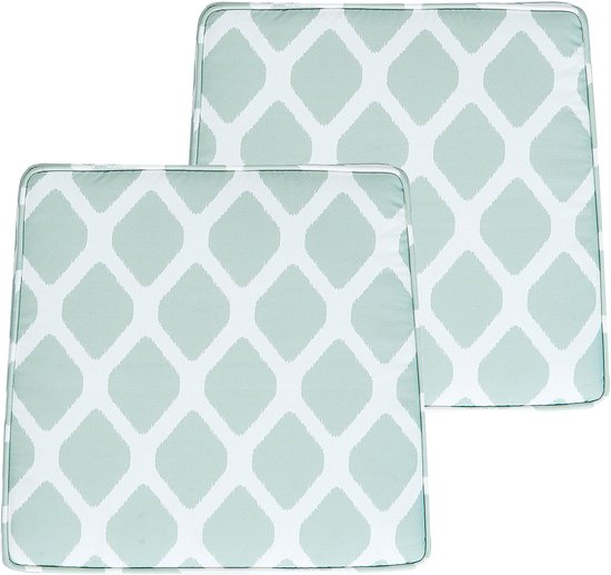 Beliani TERNI - Set de 2 Coussins d'Assise - Vert - Polyester