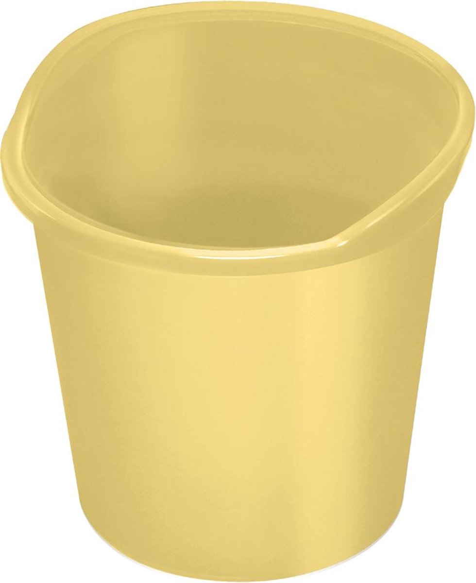 Helit prullenbak 'the joy' 13 liter geel