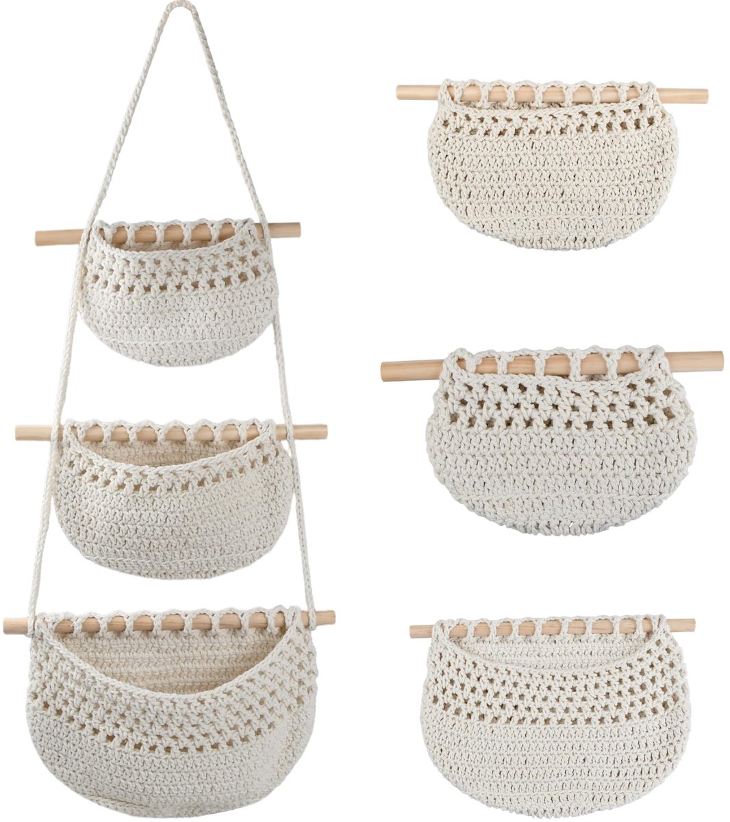 Ibenzoa® Ruimtebesparende wandorganizer voor kinderkamers met meerdere vakken