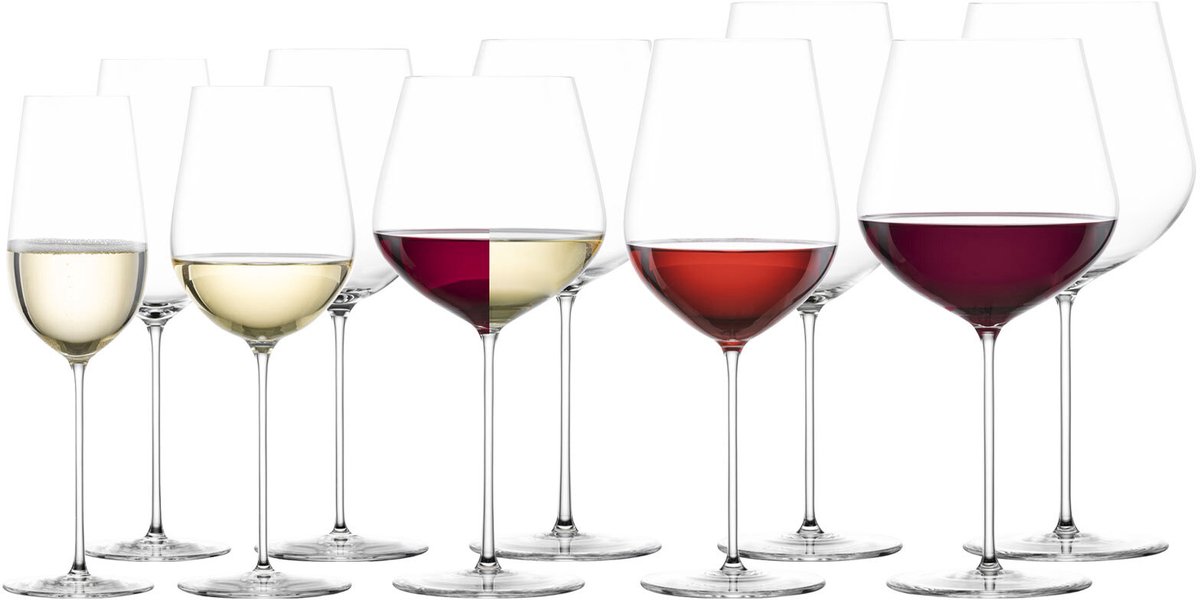 Wein- und Champagnergläserset VUELO Set van 10