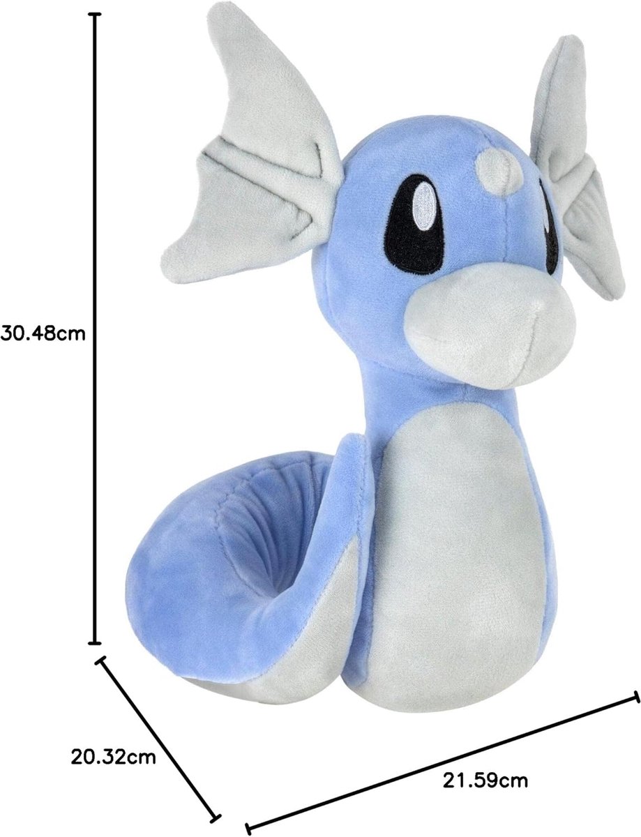 Pokémon knuffel - Dratini 20 cm — afbeelding 3