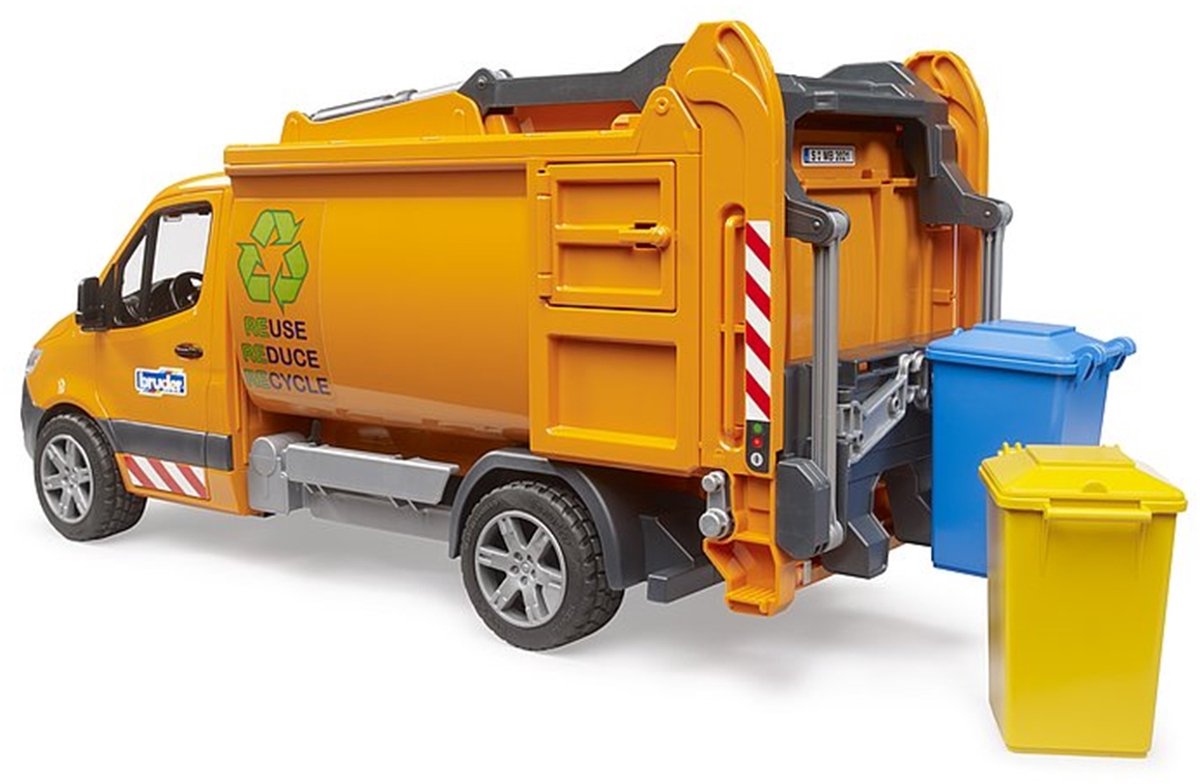 bruder Mercedes Benz Sprinter Gemeente vuilniswagen modelvoertuig thumbnail 3