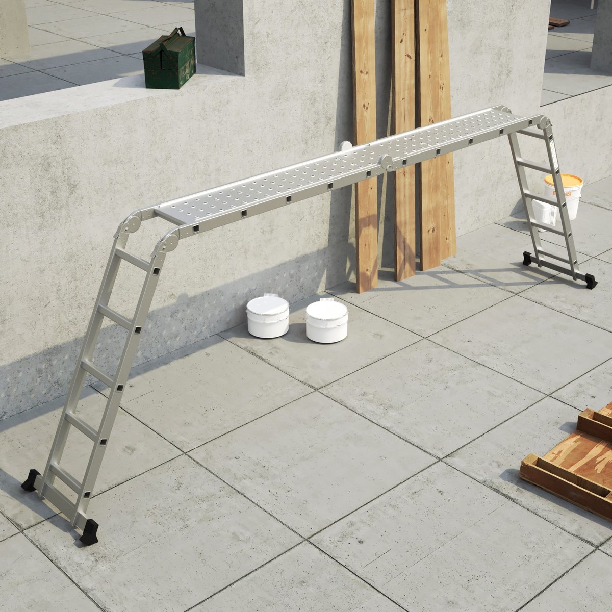 RMBO - Plateau vouwladder - Geschikt voor 4x5 RMBO Vouwladders – foto 3