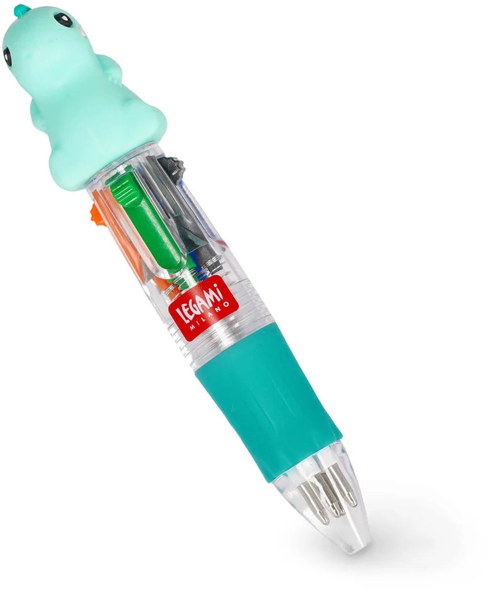 Legami - 4-kleuren pen - Dino - Mini Magic Rainbow