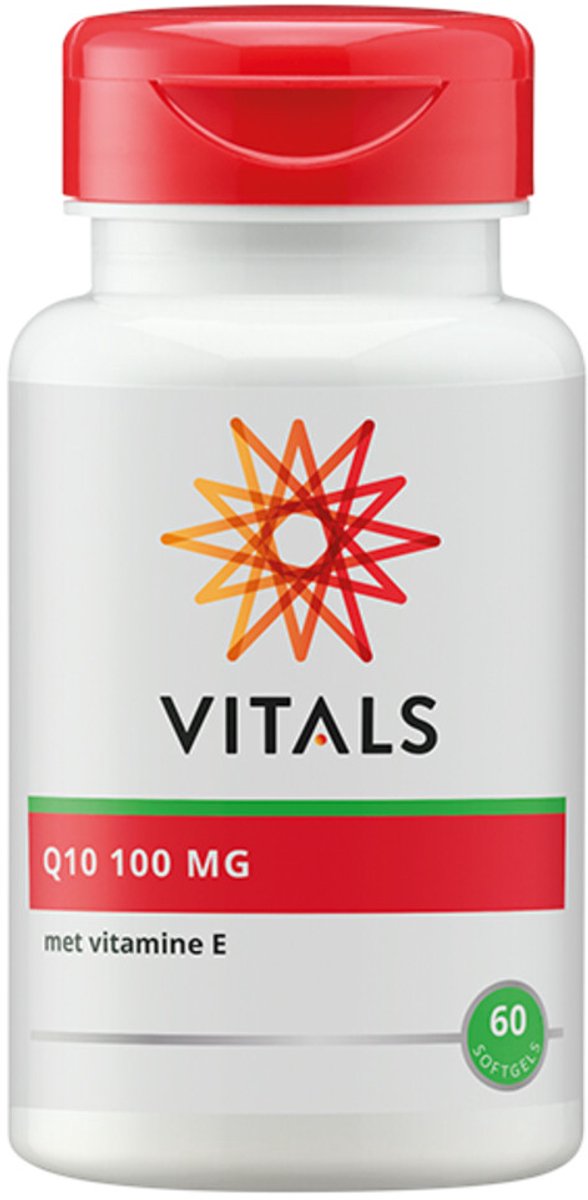 Vitals - Co-enzym Q10 100 mg - 2 x 60 softgels - Voordeelverpakking