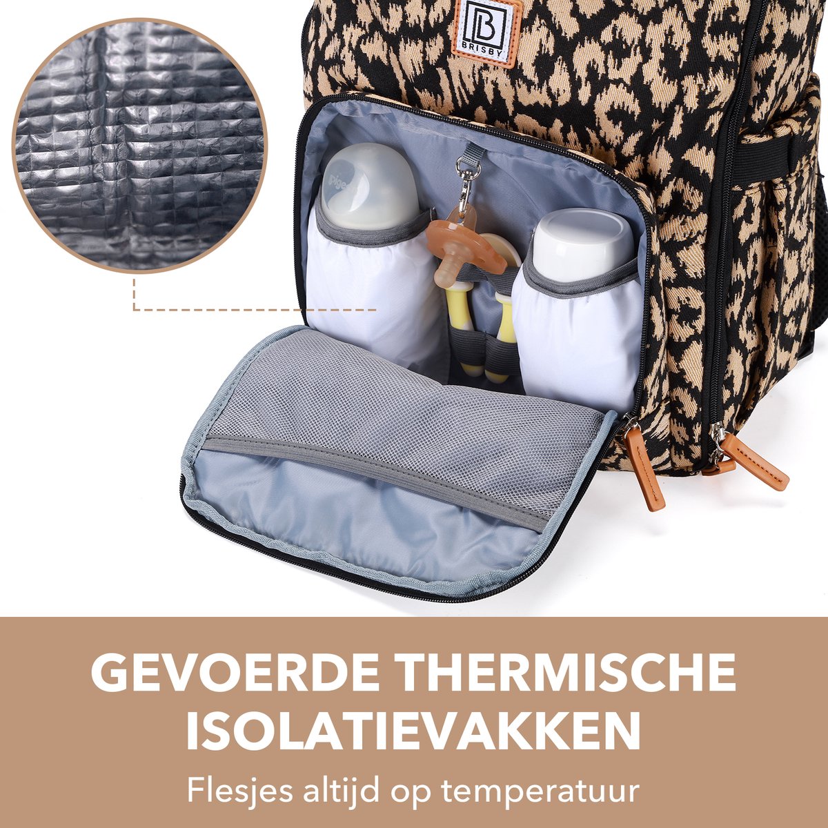 Brisby slijtvaste Luiertas – verzorgingstas – met buggymontage - Leo – foto 6