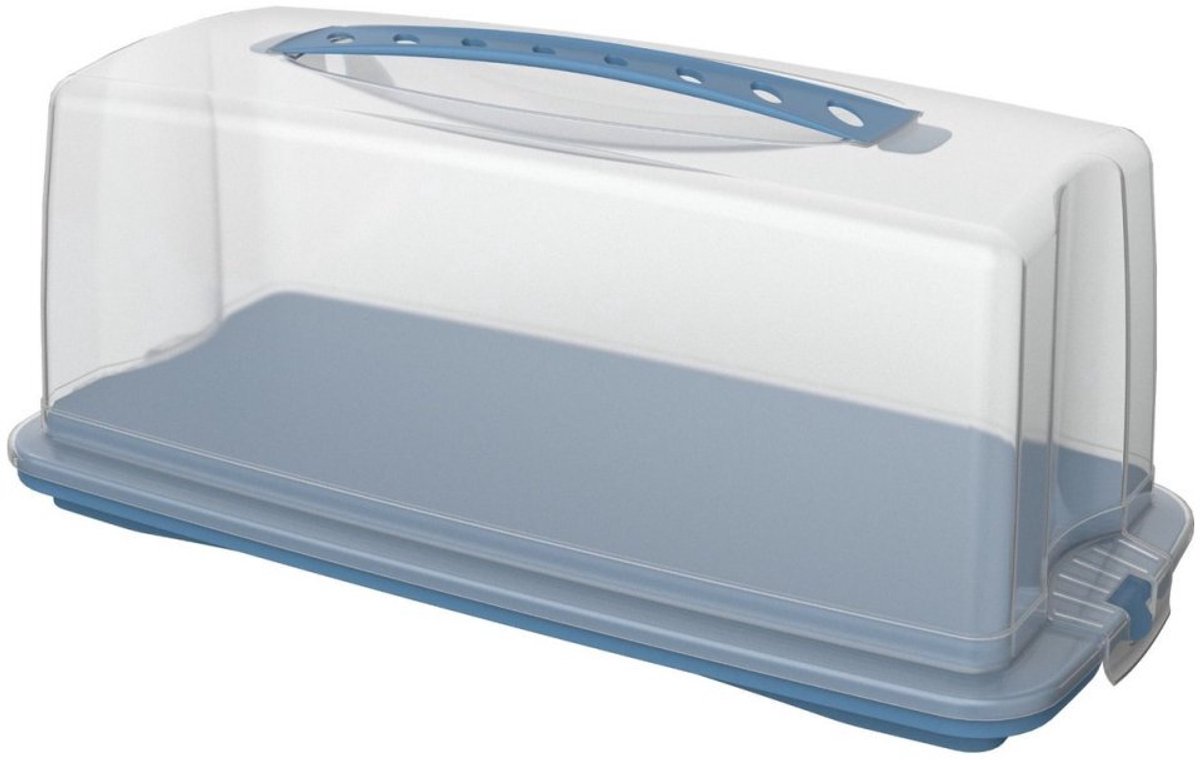 Rotho Fresh cakedoos - BPA vrij - met afsluitbare clips - handig mee te nemen door handgreep