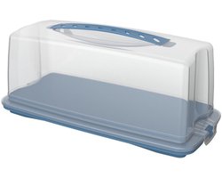 Rotho Fresh cakedoos - BPA vrij - met afsluitbare clips - handig mee te nemen door handgreep
