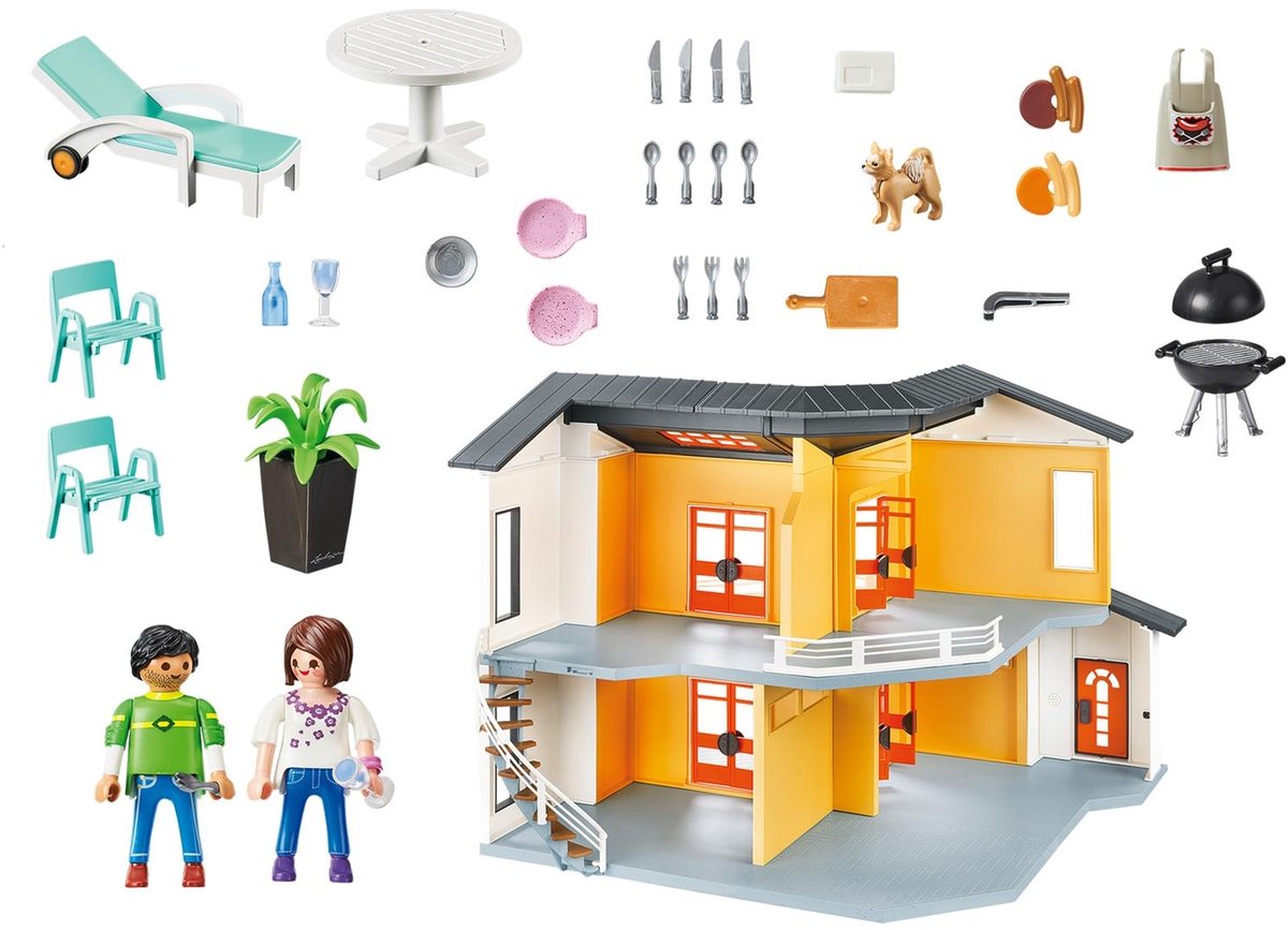 PLAYMOBIL City Life Modern Woonhuis - 9266 — afbeelding 5