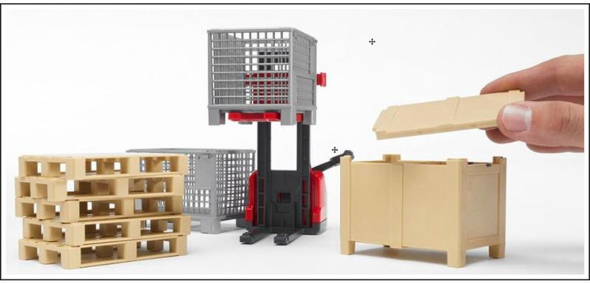 Bruder bworld Logistiek accessoire set: pallets & decoraties thumbnail 2