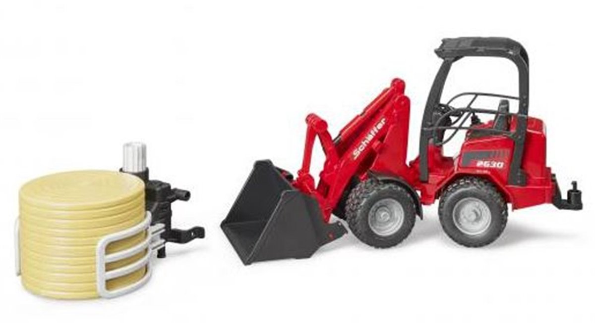 Bruder 2192 | Shovel Schaeffer | Balengrijper met hooibaal — afbeelding 2