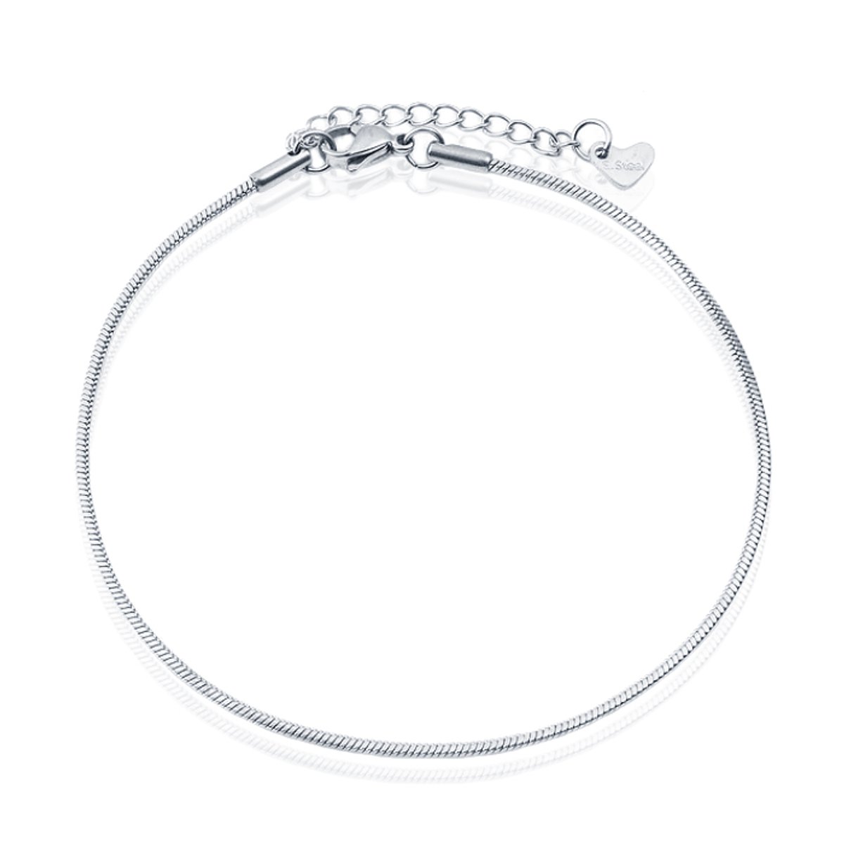 LGT JWLS Enkelband Serpentine Zilver - 1mm
