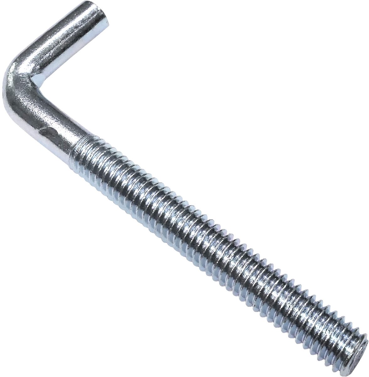 C48195 - Set van 10 metalen schroefhaken M6 x 60 mm - L-vormige haken - Haak voor ophangen
