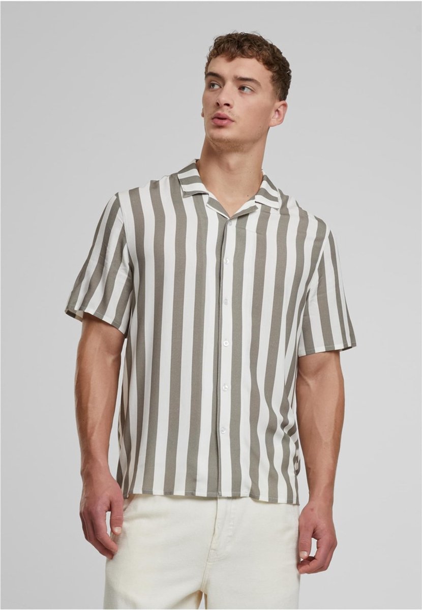 Urban Classics Viscose AOP Resort Overhemd XL /Gebroken Bruin
