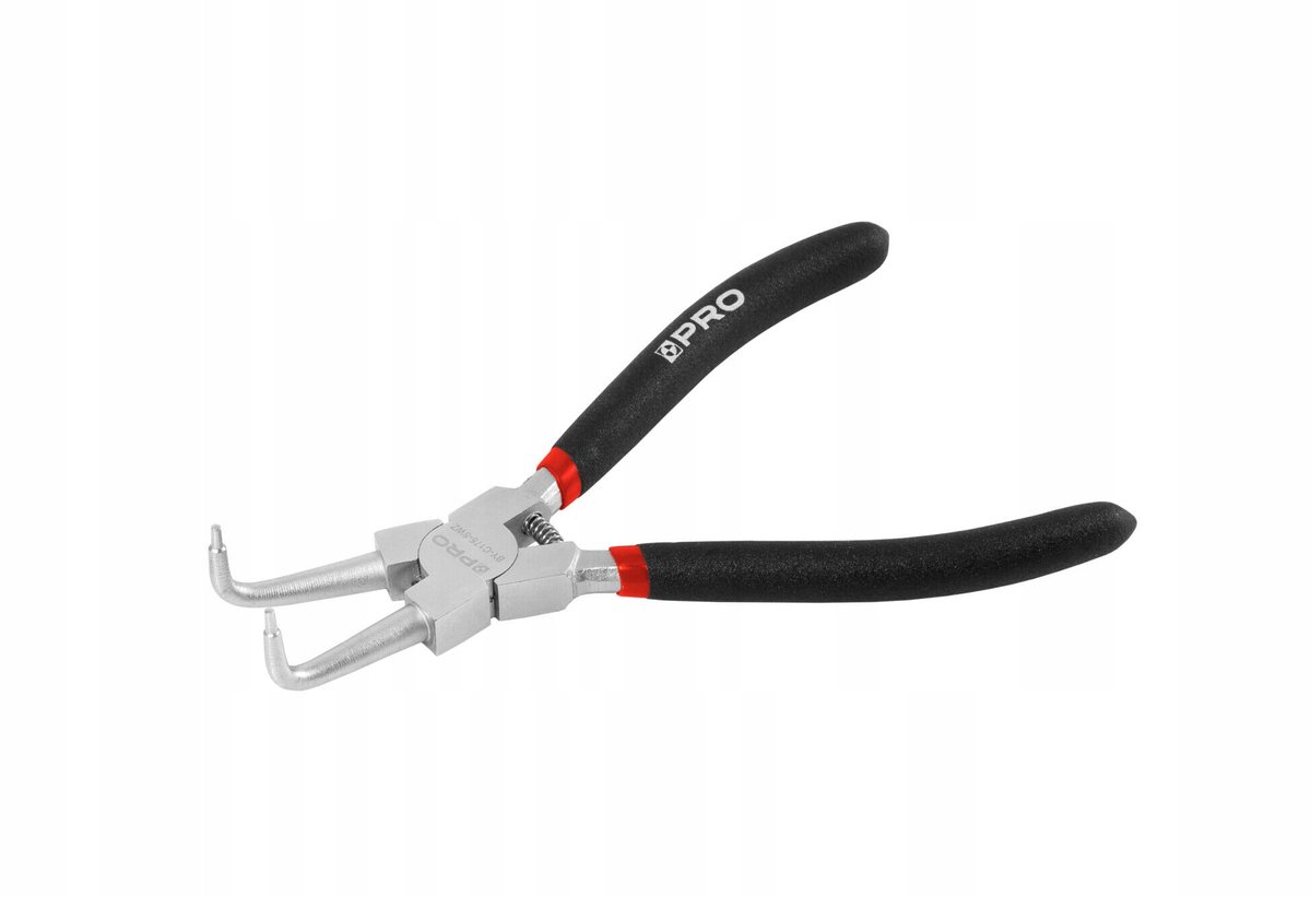 Gebogen Seeger tangen, 175mm, professioneel, roestvrij staal