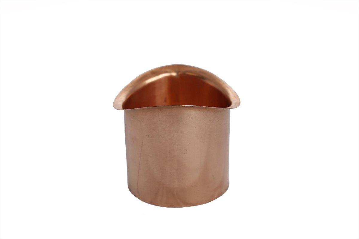 Tapeind Koper Mastgoot | Ø60 mm | 9 cm