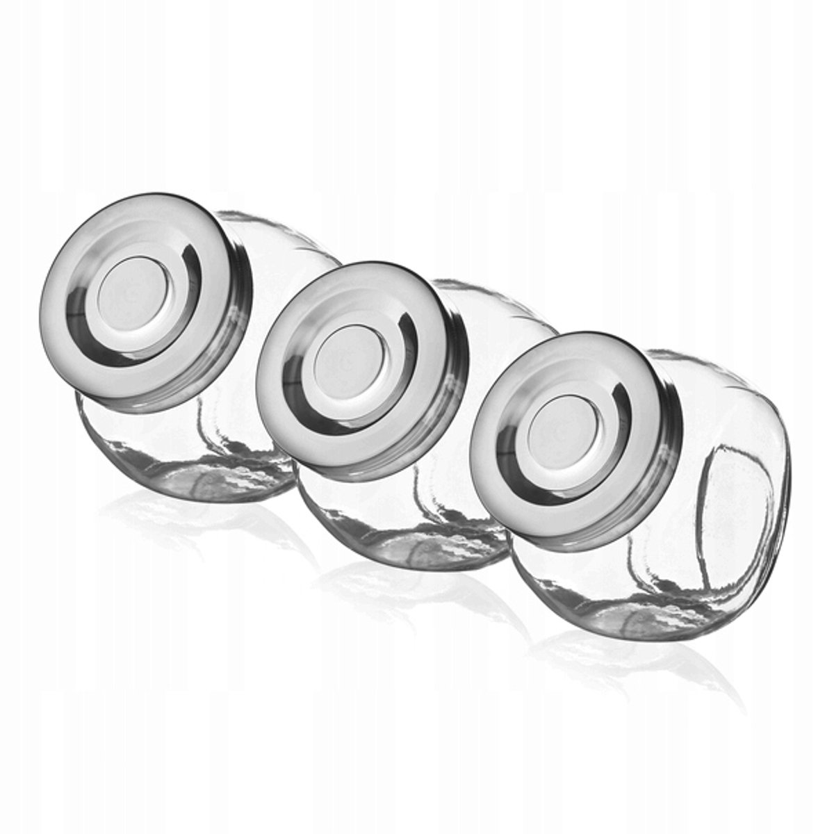 Set van 3 Glazen Bewaarpotten Tody 190 ml