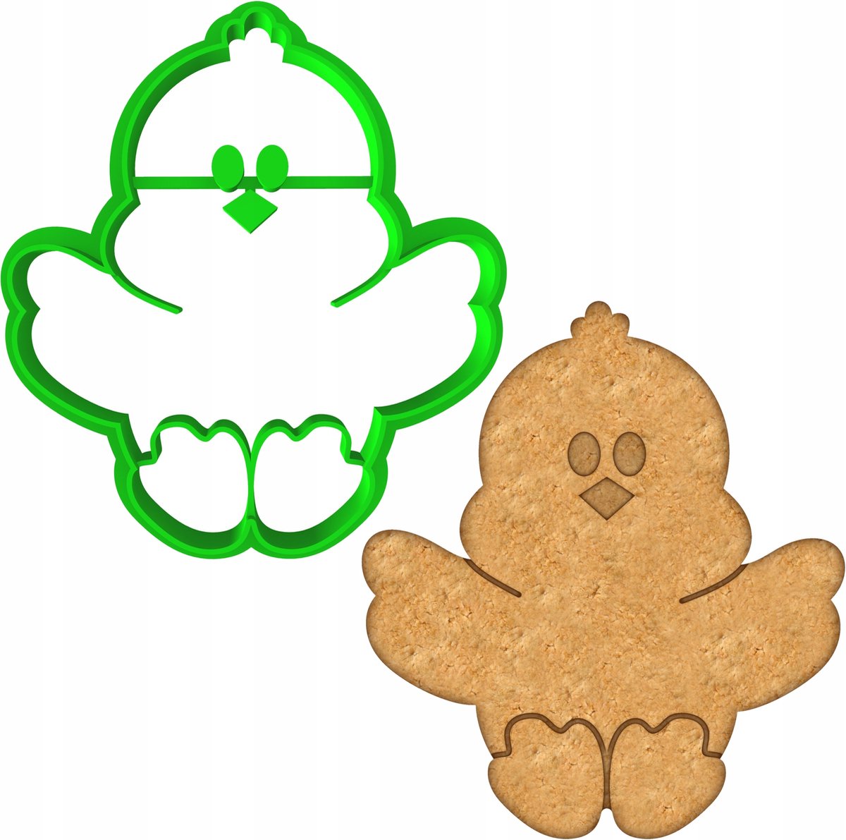 Paas Koekjesvorm Kip 8cm - Bakvorm voor Koekjes en Koekjes