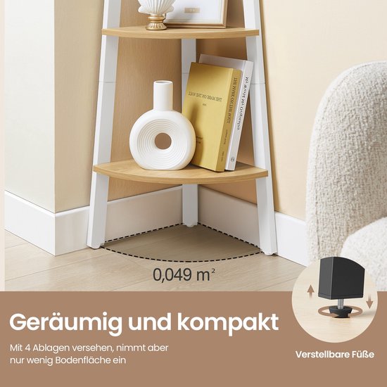 Witte Moderne Kantoor Boekenkasten met hoek 5 planken kopen? ✔️ Tot 44% korting