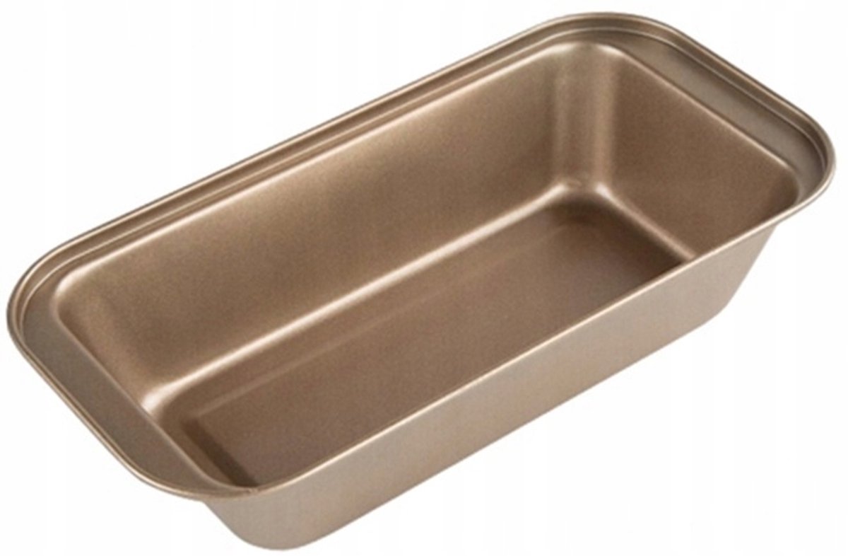 Gouden Cakevorm - 13x25cm - Antiaanbaklaag - Bakplaat voor Brood & Cake