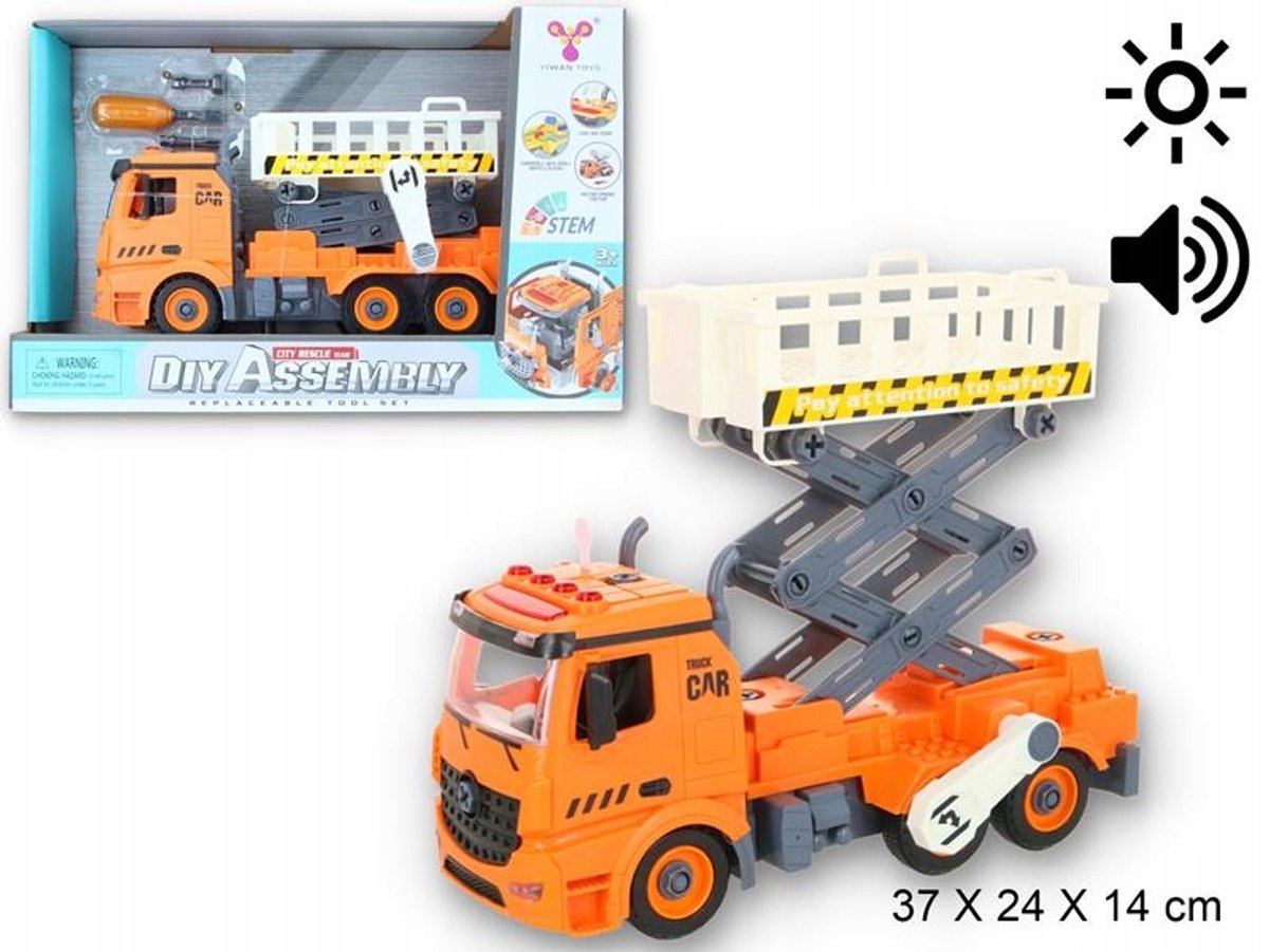 Gazelo Speelgoed Vrachtwagen met Licht & Geluid - Friktie Aandrijving