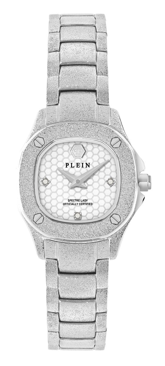 Philipp Plein The $Pectre Lady Mini PW5FA0125 Horloge - Staal - Zilverkleurig - Ø 23 mm